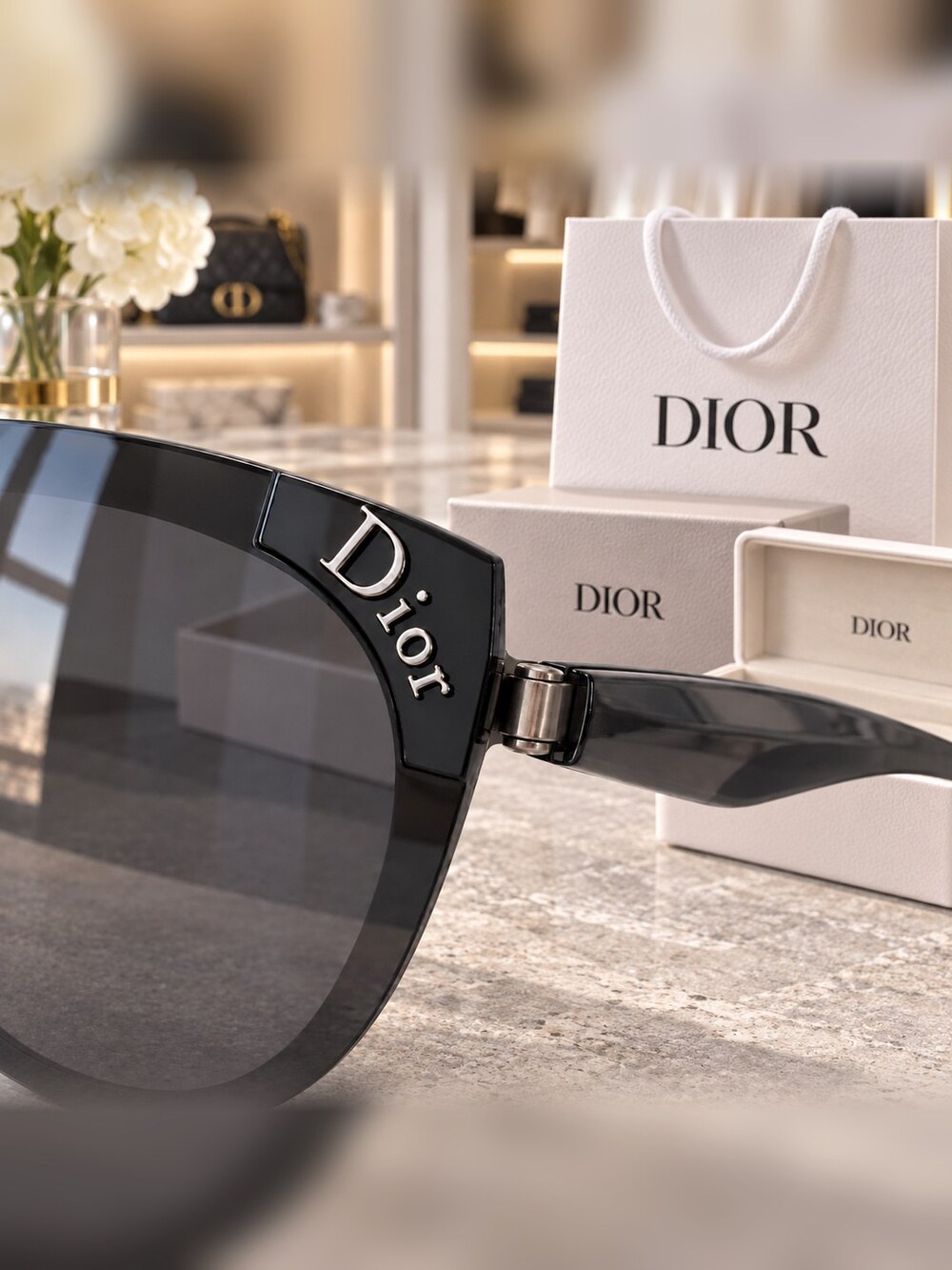 Dior Smoke Cat Eye Sunglasses - Picture 4 of 6